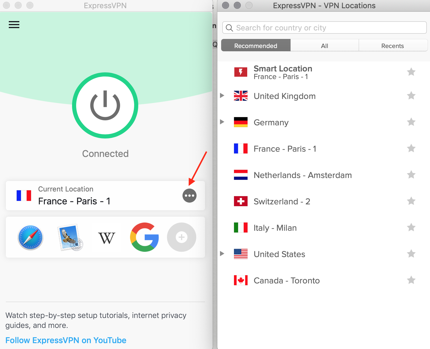 ExpressVPN Mac OS Native App